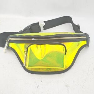 Lancome Bright Yellow Belt Bag with Black Trim